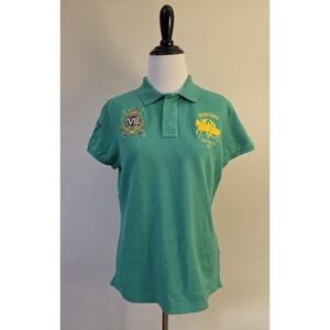 Ralph Lauren Sport Country Riders & Jockey Club Big Polo Shirt Women's L